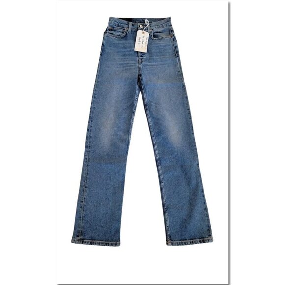 Re/Done Ultra High Stove Pipe Denim Blue Jeans Size 25 Tall Re-Done Levis ReDone - Picture 1 of 16